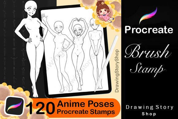 120 Procreate Manga Anime Poses: A Creative Tool for Digital Artists