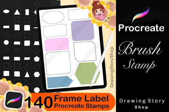 140 Frame Label Procreate Stamps: A Digital Creator’s Essential Toolkit