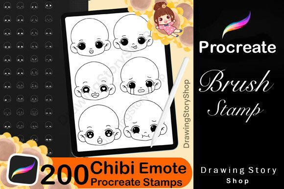 200 Procreate Chibi Emotion Face Stamps: A Practical Guide for Digital Artists