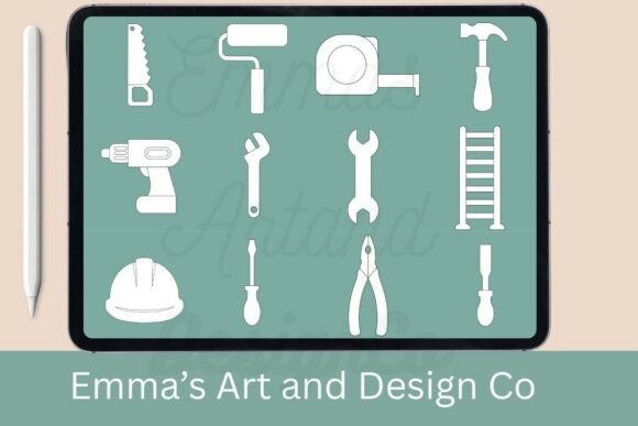 Builder Tools Procreate Stamp Brushes: Creative Design Made Easy