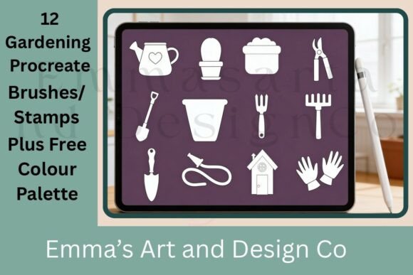Create Beautiful Garden-Themed Designs with Procreate Gardening Brushes