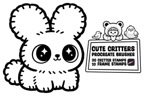 Cute Critters Procreate Stamp Brushes: A Practical Choice for Digital Illustration