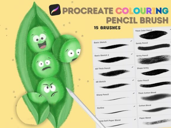 Enhancing Digital Artistry with the Procreate Pencil Brush Set