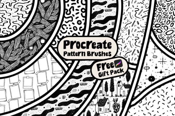 Free Procreate Pattern Brushes Gift Pack for Creative Artists