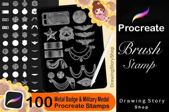Procreate Metal Badge Military Medal: Creative Inspiration for Digital Artists