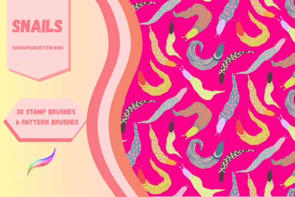 Snails - 36 Brushes for Procreate: A Creative Tool for Modern Digital Artists