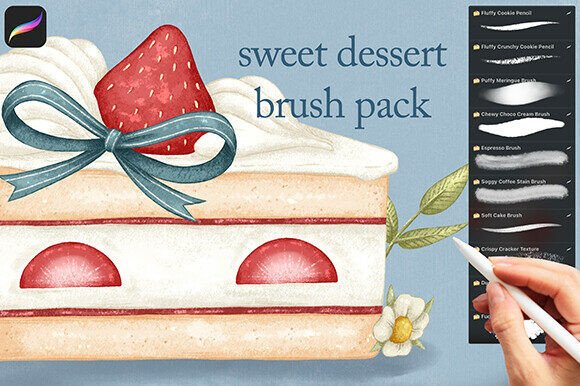 Sweet Dessert Procreate Brush Set: A Practical Tool for Digital Artists and Designers