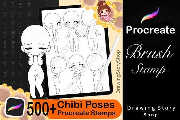Unlocking Creativity: A Comprehensive Guide to the 500+ Procreate Chibi Female Figure Poses Stamp Set