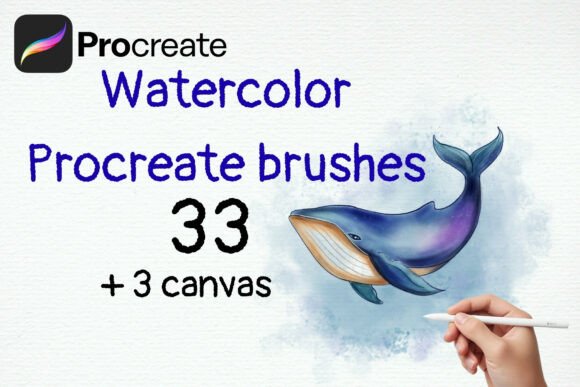 Watercolor Procreate Brushes 33 Canvas