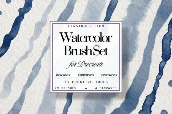 Wet Watercolor Procreate Brush Set